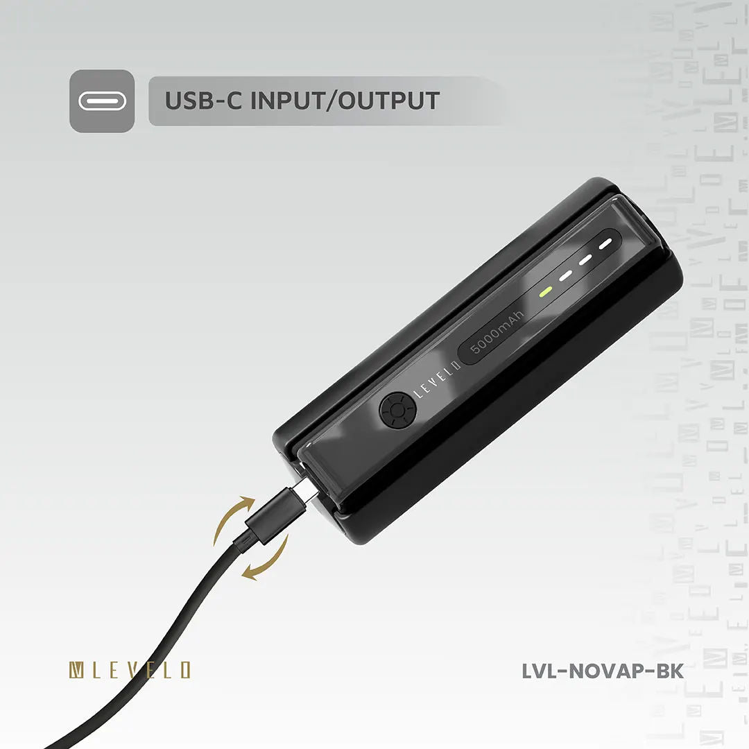 Levelo Nova Pro 5000mAh Power Bank with Flashlight, Fast Charging