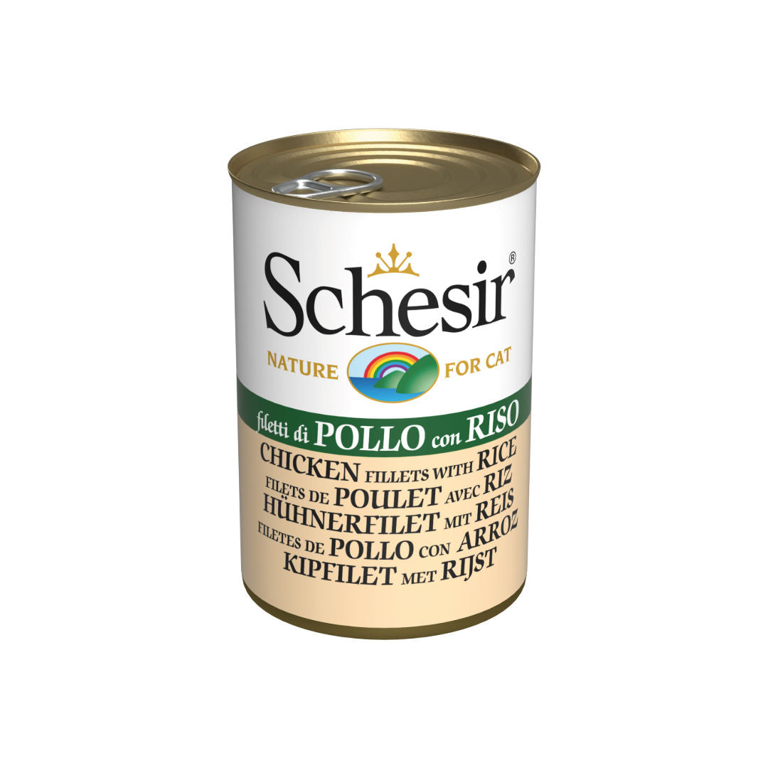 Schesir Rice in Jelly Canned Wet Cat Food, 140g