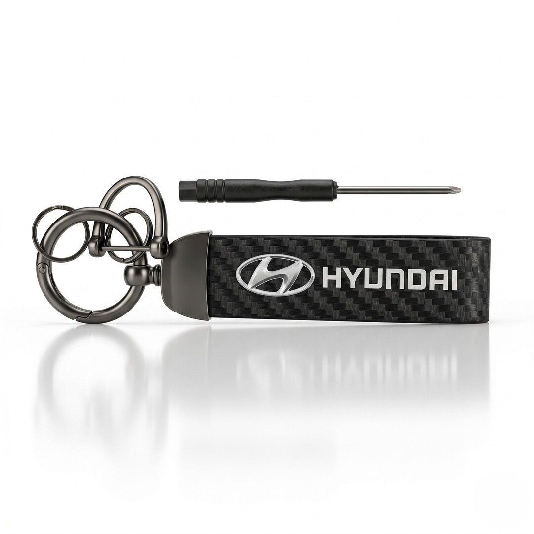 Premium Car Logo Leather Keychains