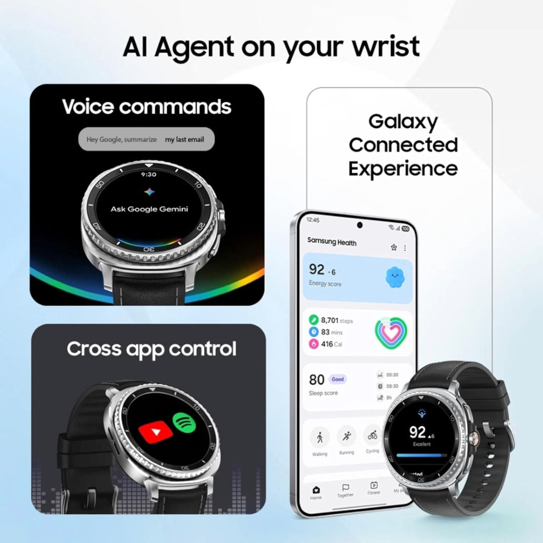 Samsung Galaxy Watch8 Classic LTE 46mm Smartwatch, Black, 64GB, 5ATM
