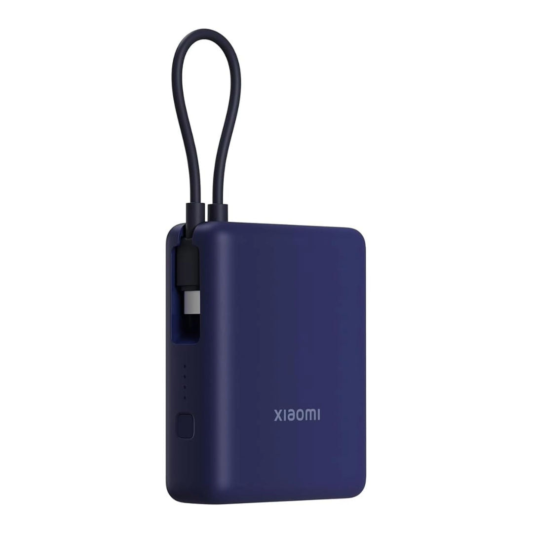 Xiaomi 33W Power Bank 10000mAh, Integrated USB-C Cable, Ice Blue