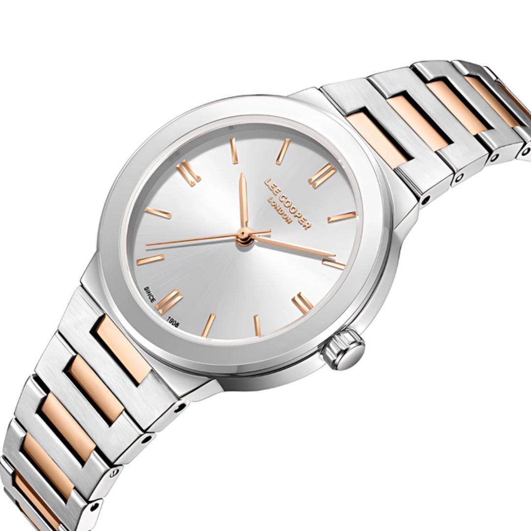 Lee Cooper Women's Analog Silver Dial Watch, LC08133.530