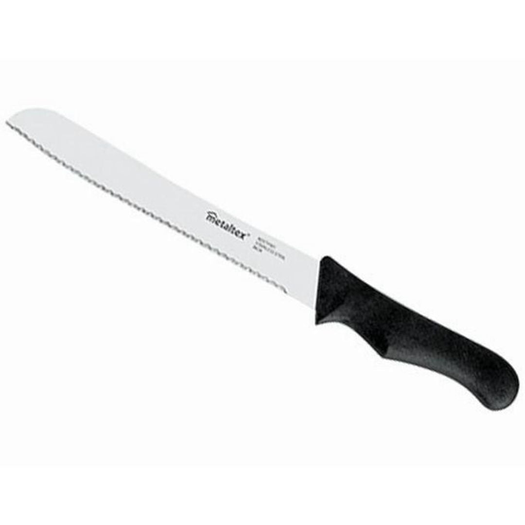 Metaltex Bread Knife, Hardened Stainless Steel Blade with Black PP Handle, 31cm