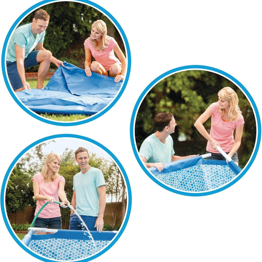 Intex 10-FT Family Size Metal Frame Pool, 3.05m×76cm