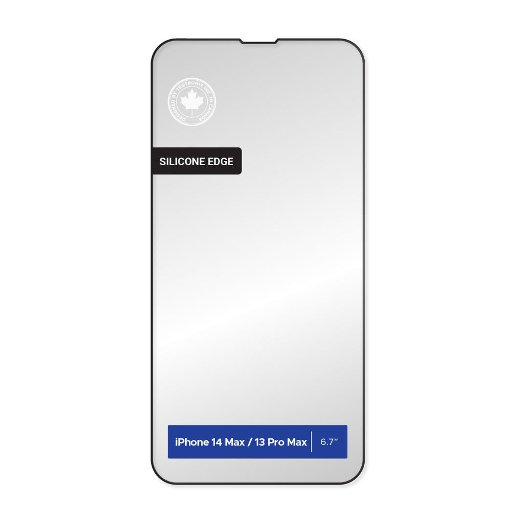 Levelo Anti-Static Clear Silicone Edge Tempered Screen Protector For iPhone, Anti Scratc