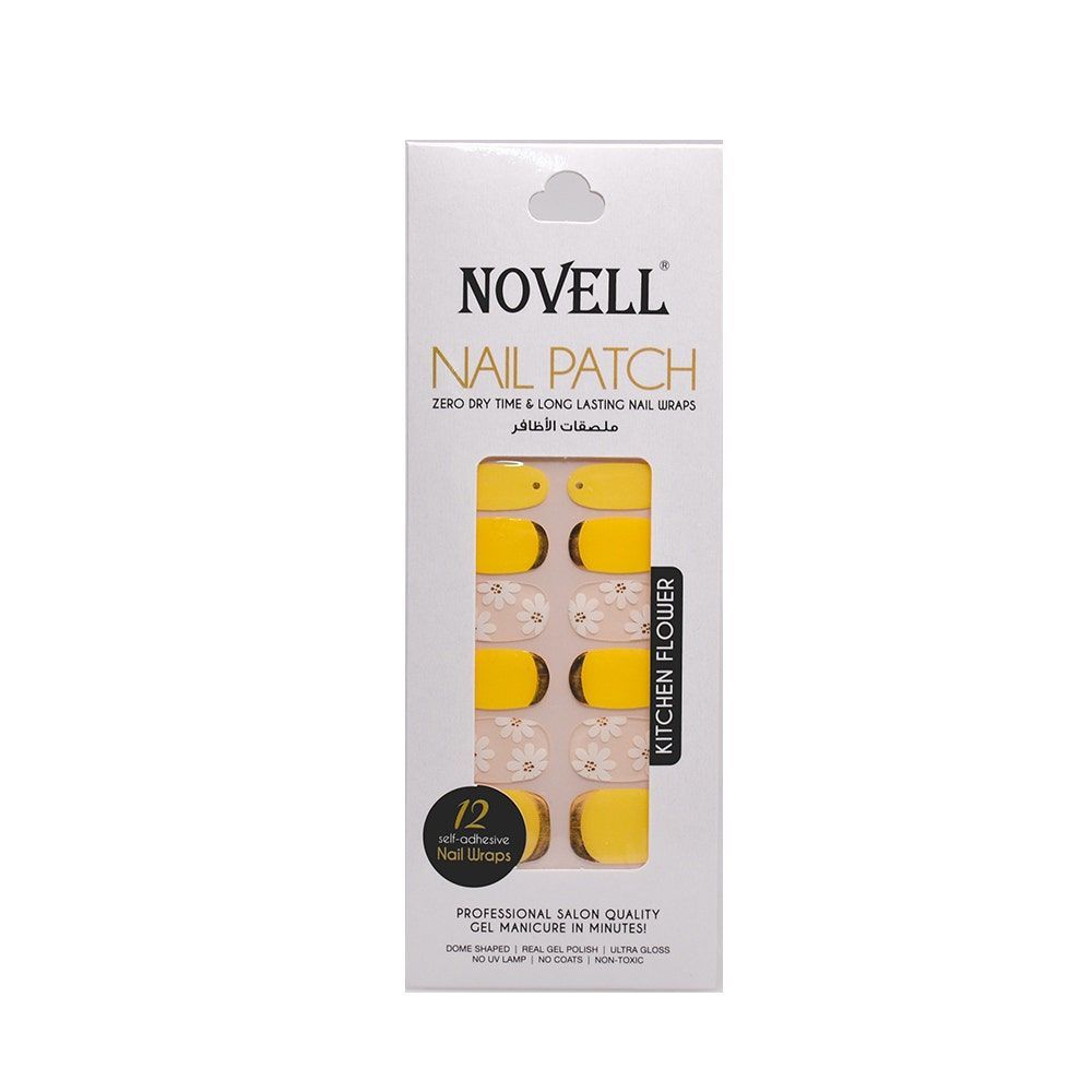 Novell Self-Adhesive Nail Patch, 12 Pieces
