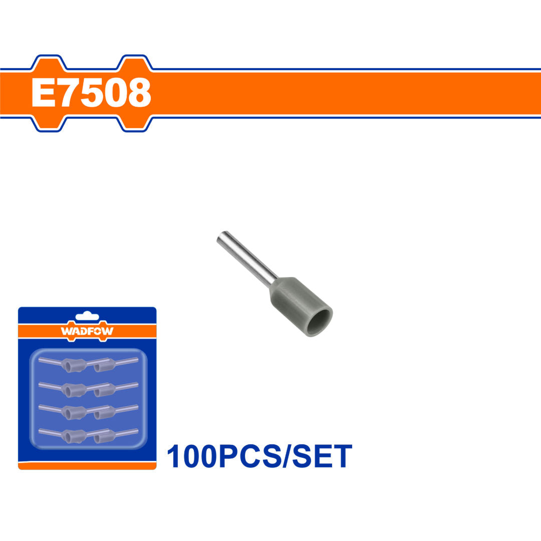 WADFOW Insulated Electrical Terminal Connector Sets, 100 Piece Color-Coded Wire Crimp Terminals, Blister Packed