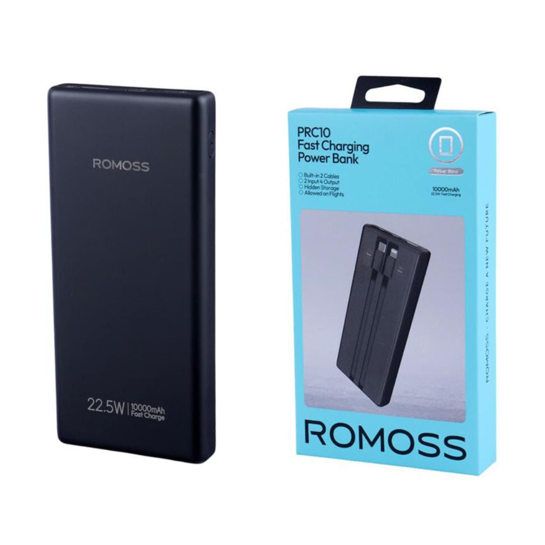 Romoss 10000mAh PD Power Bank and Fast Charger, 22.5W, PLT10A