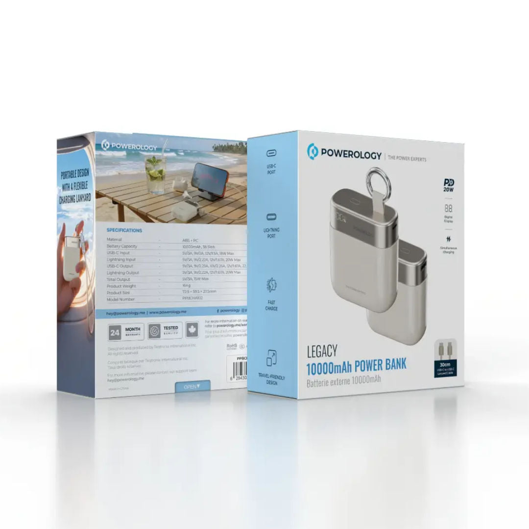 Powerology Legacy 10000mAh Power Bank