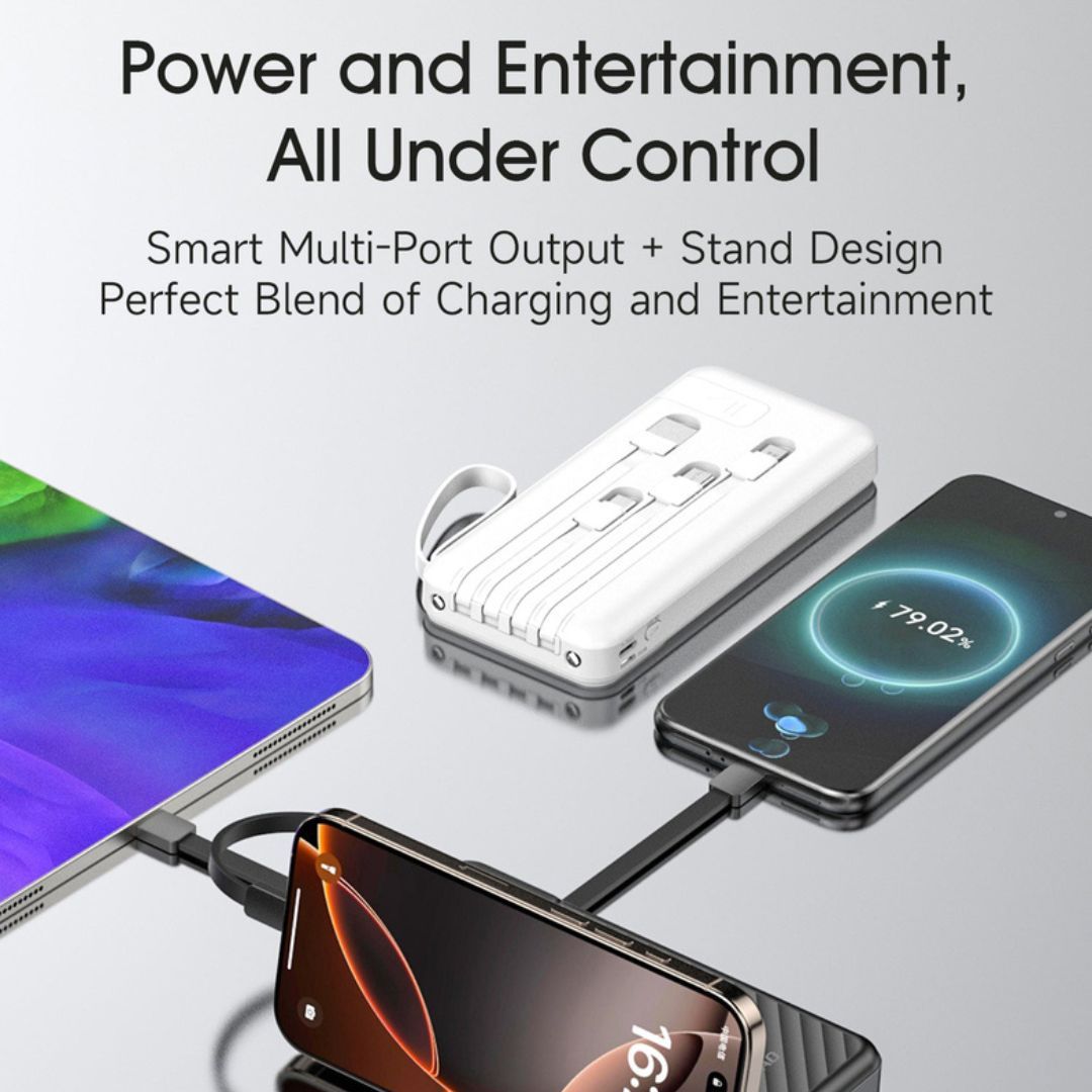 DUDAO K11 Multi Gunctional Power Bank 10000mAh, White