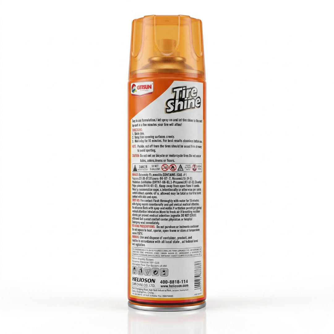 Getsun Tire Shine Aerosol Spray, 500 ml