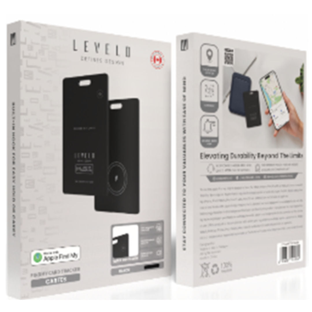 Levelo Cartes FindMy Card Tracker, Black