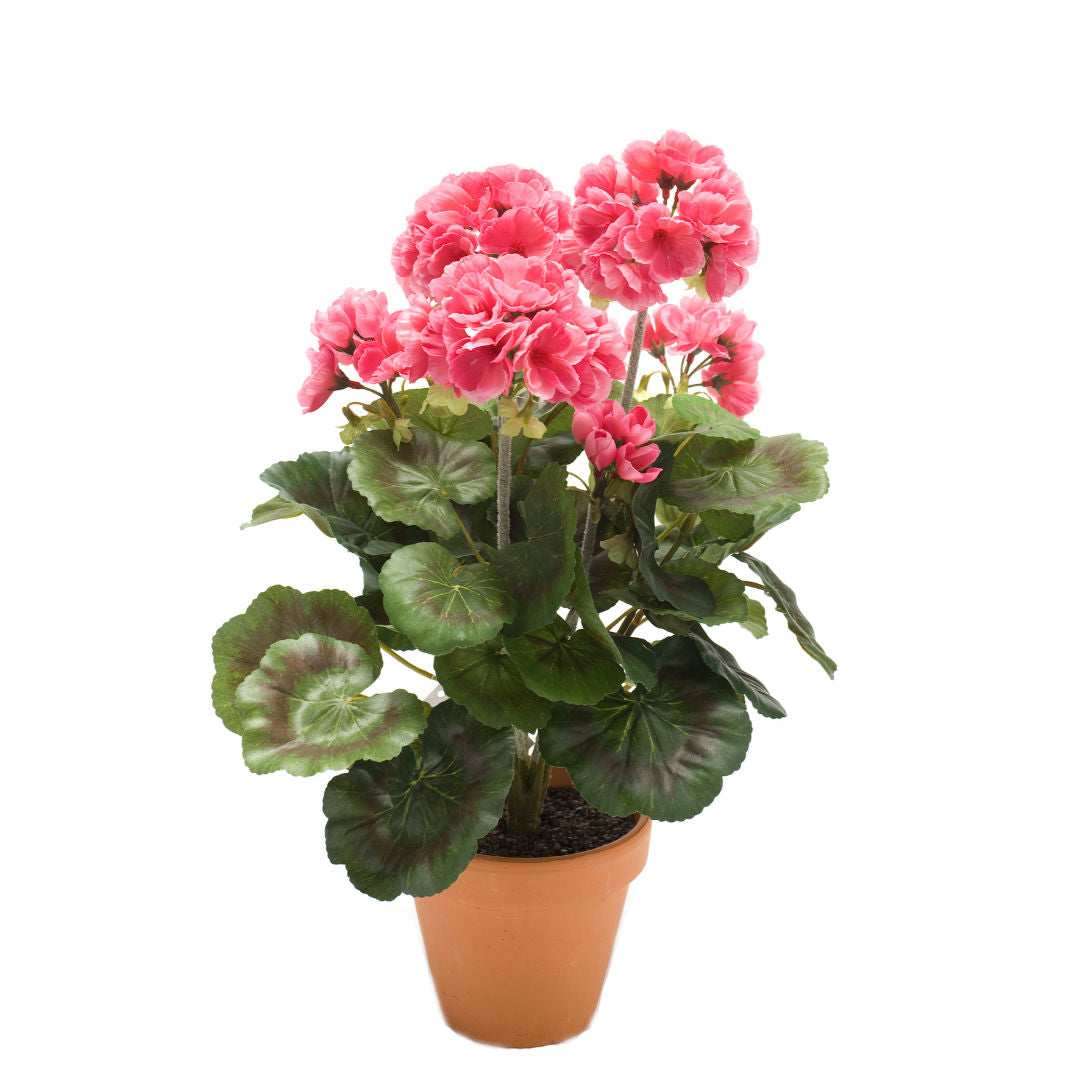 Geranium Bush Pink Artificial Plant