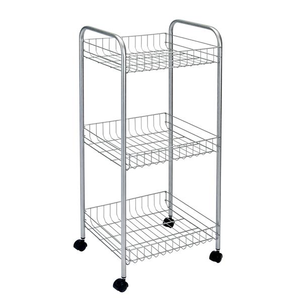 Metaltex 3 Tier Bathroom Cart, Montreal