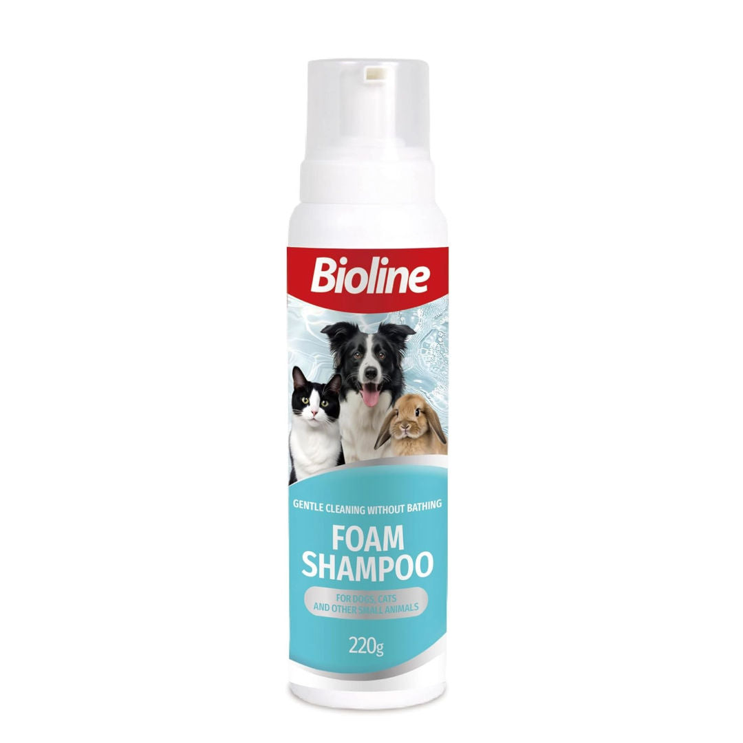 Bioline Foam Shampoo For Cats And Dogs, 220gm