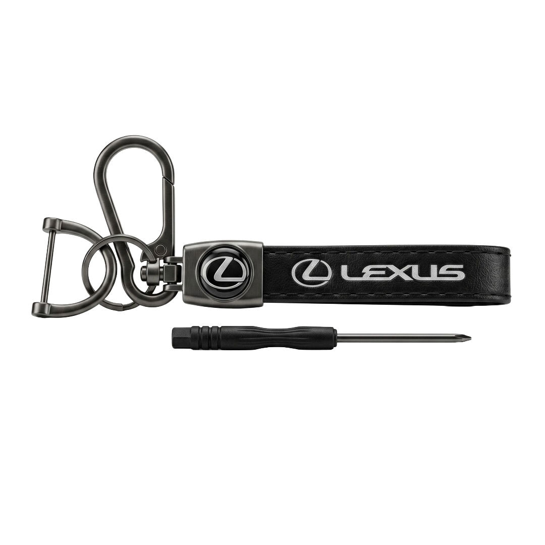Premium Car Logo Leather Keychains