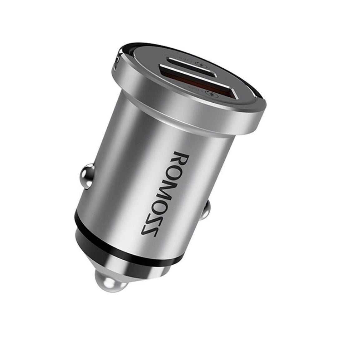 Romoss 20W Car Charger, AU20T-10-S14, Silver