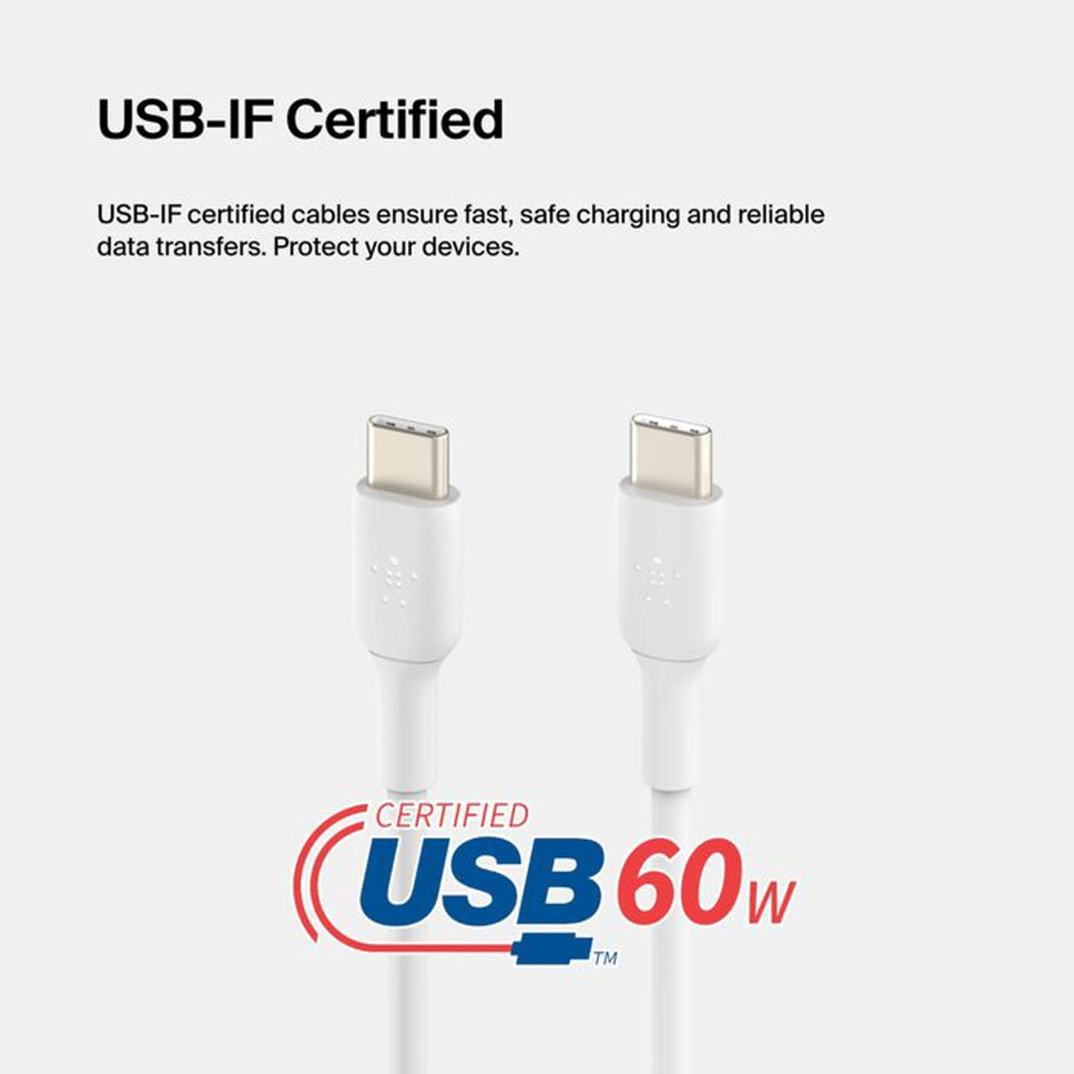 Belkin Boost Charge™ USB-C to USB-C Cable, 1M, White