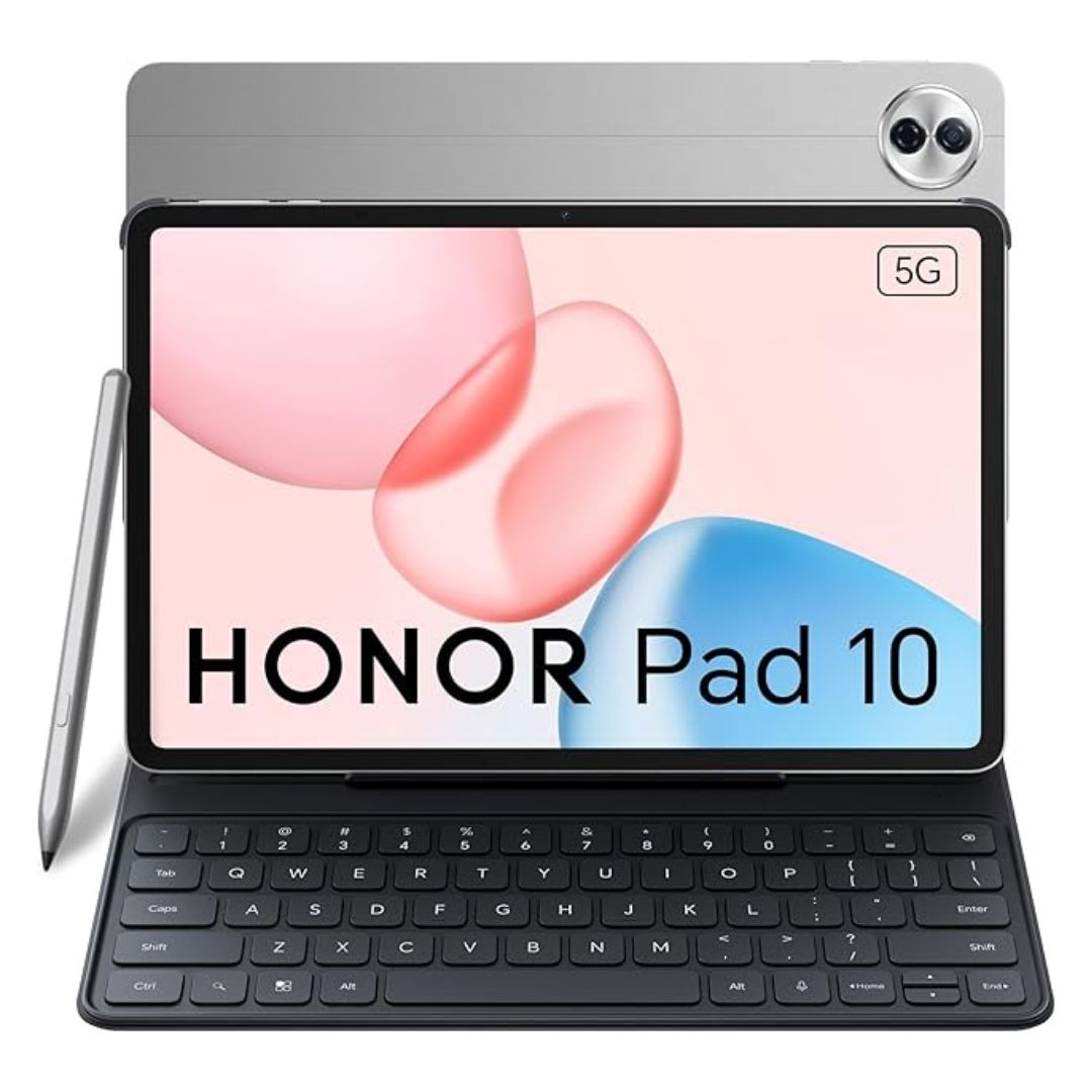 HONOR Pad 10 5G 12.1 Inch Tablet 8GB RAM 256GB ROM Gray Bundle with Free Keyboard Case & Honor Choice Pencil