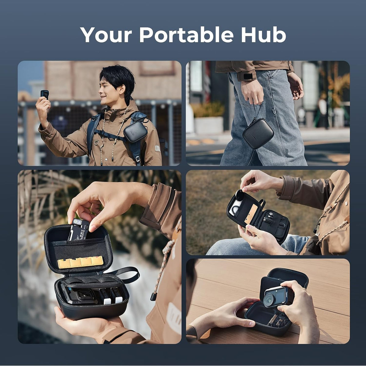 SmallRig Protective Compact Storage Bag Carrying Case for DJI Osmo Action Cameras, 5917