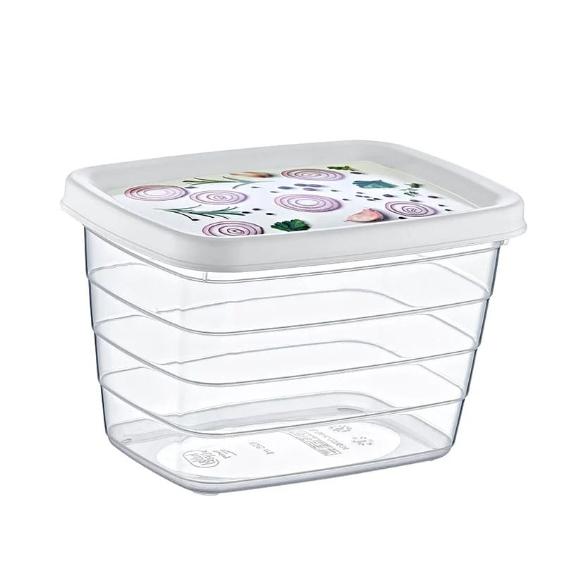 Hobbylife Deco Trend Storage Set Of 3x1.15lt, Plastic Containers With Lids