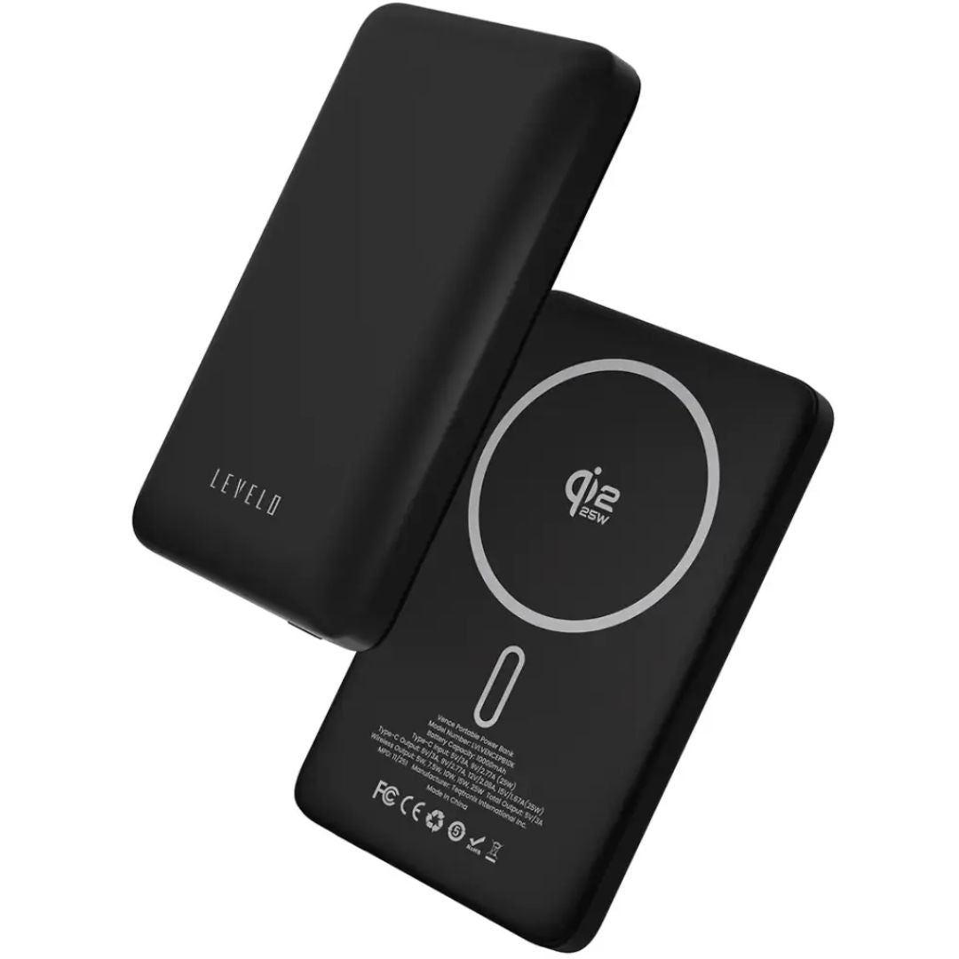 Levelo Vence 10000mAh Power Bank, 25W Wireless Charging