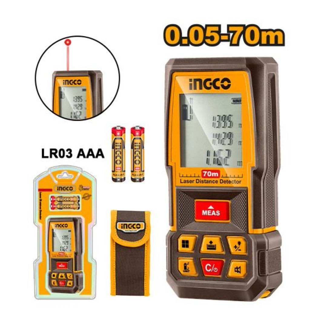 Ingco Laser Distance Detector with Measuring Range