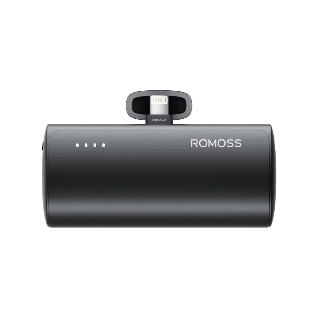 Romoss PPC05 5000mAh 15W Fast Charging Powerbank, Black
