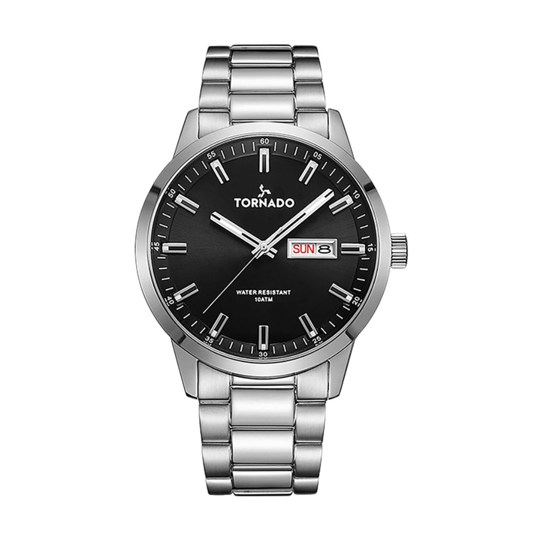 TORNADO Men's Analog Stainless Steel Wrist Watch, T23001 Seires