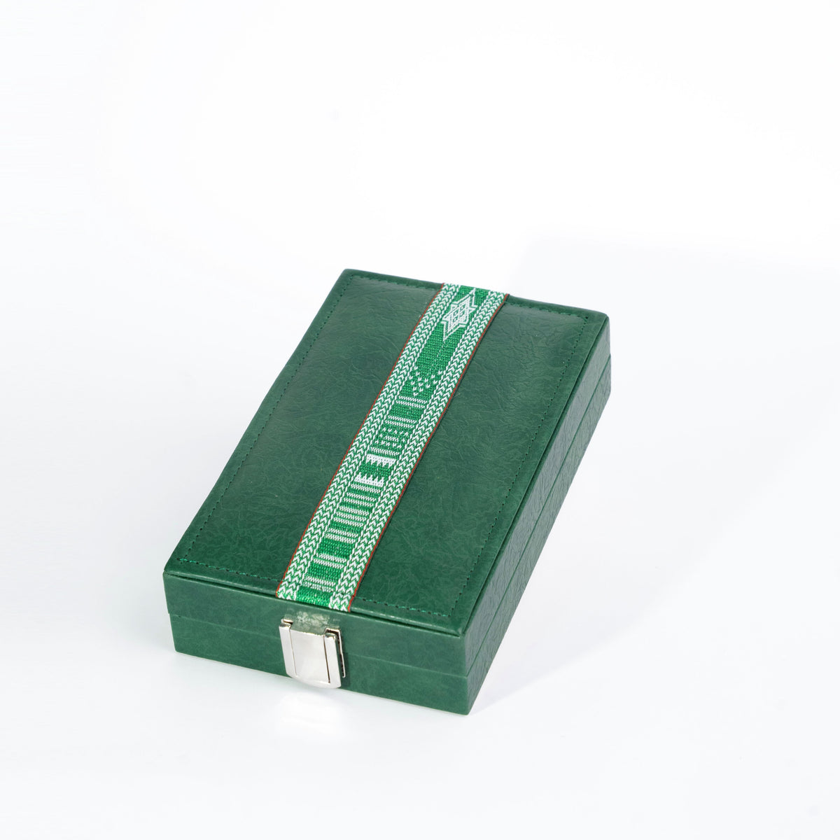 Keychain & USB Gift Set with Traditional Woven Design, Assorted Colors