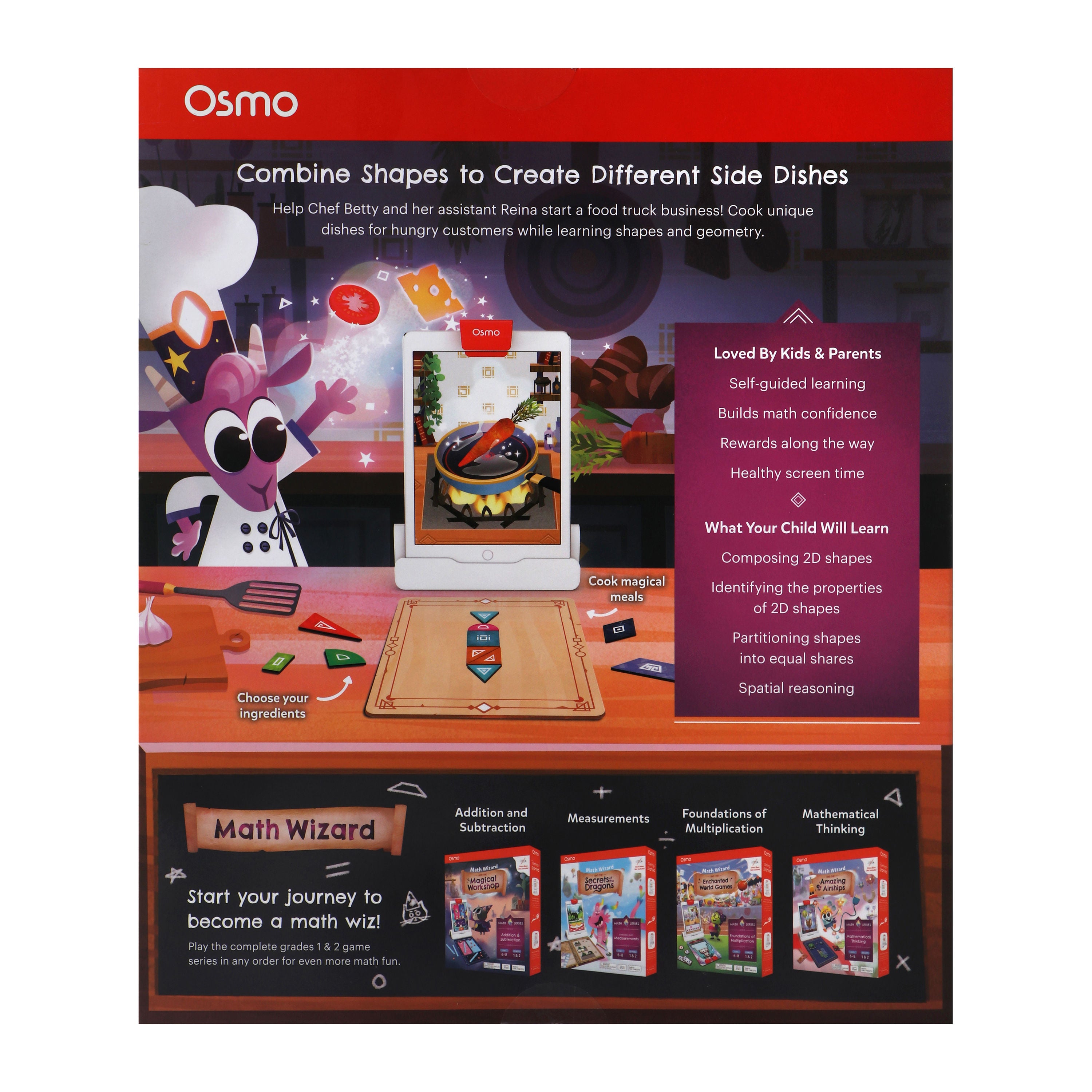 Osmo Math Wizard and the Fantastic Food Truck, Model 902-00032