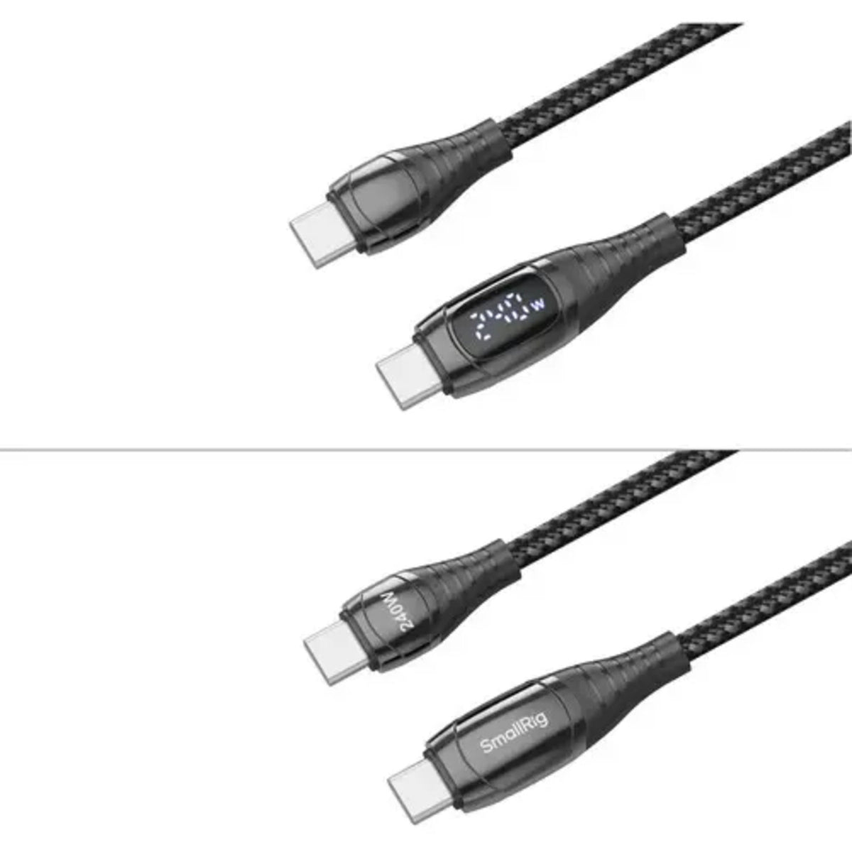 SmallRig 240W USB-C to USB-C Fast Charging Power Cable with Digital LED Display, 3.3ft, 5113