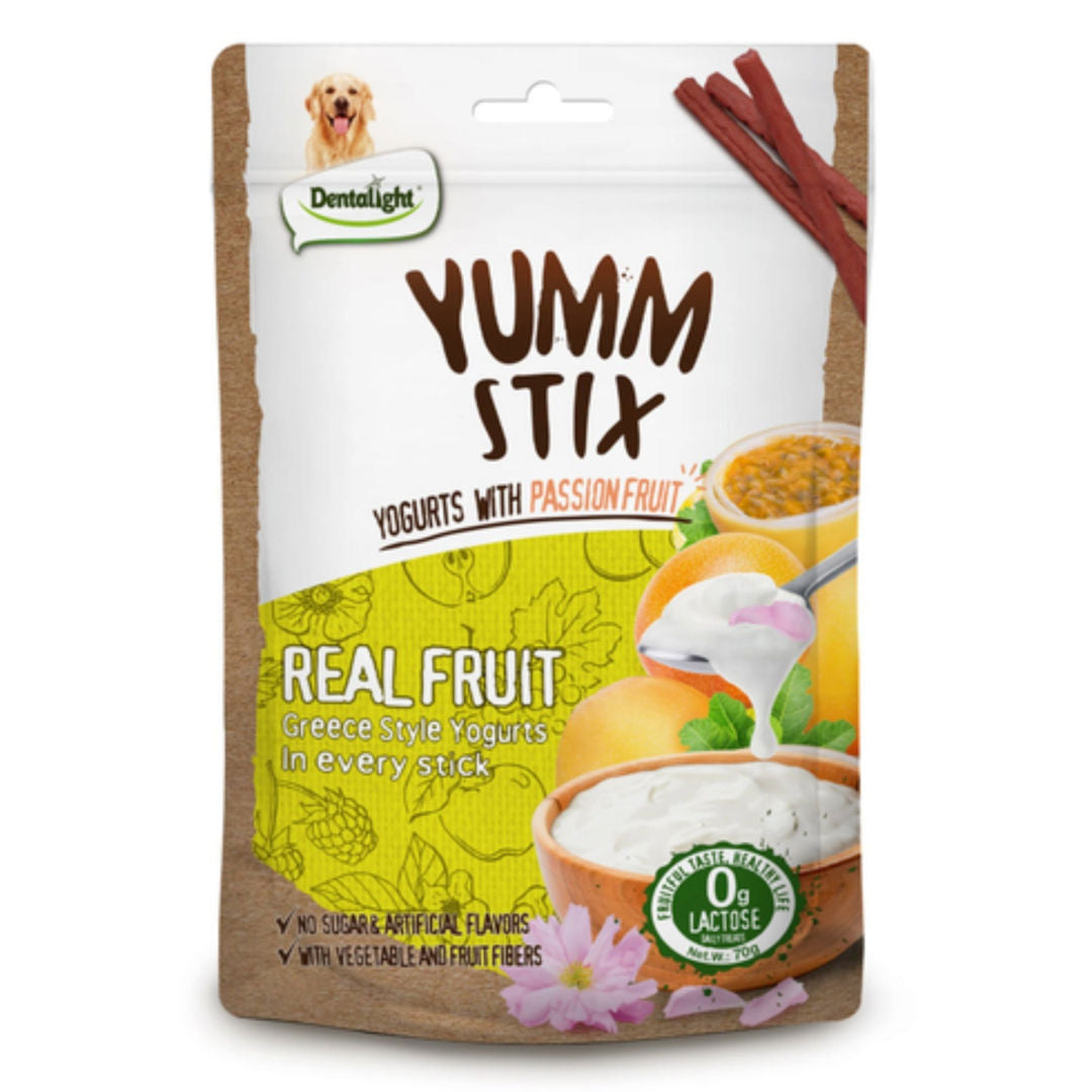 Dentalight Yumm Stix-Treat For Dogs-Yogurts With Passion Fruit, 70gm