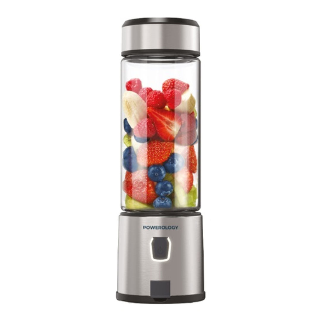 Powerology New 6-Blade Portable Juicer,  450ml, 126W, Black