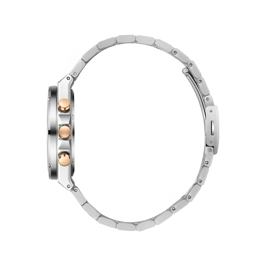 Lee Cooper Men's MultiFunction Silver Metal Band Watch, LC08171 Series