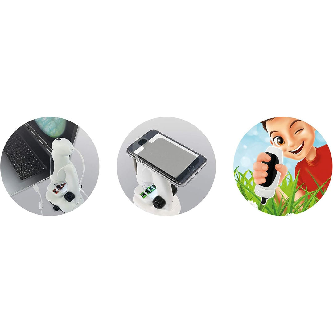 Buki France 3-in-1 Digital Microscope, (40 Experiments)
