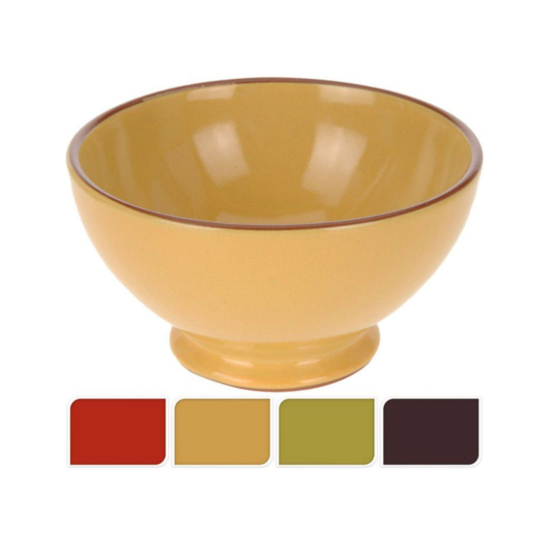 Stoneware Bowl 350ml , 13x8cm, Set of 4 Assorted Colors