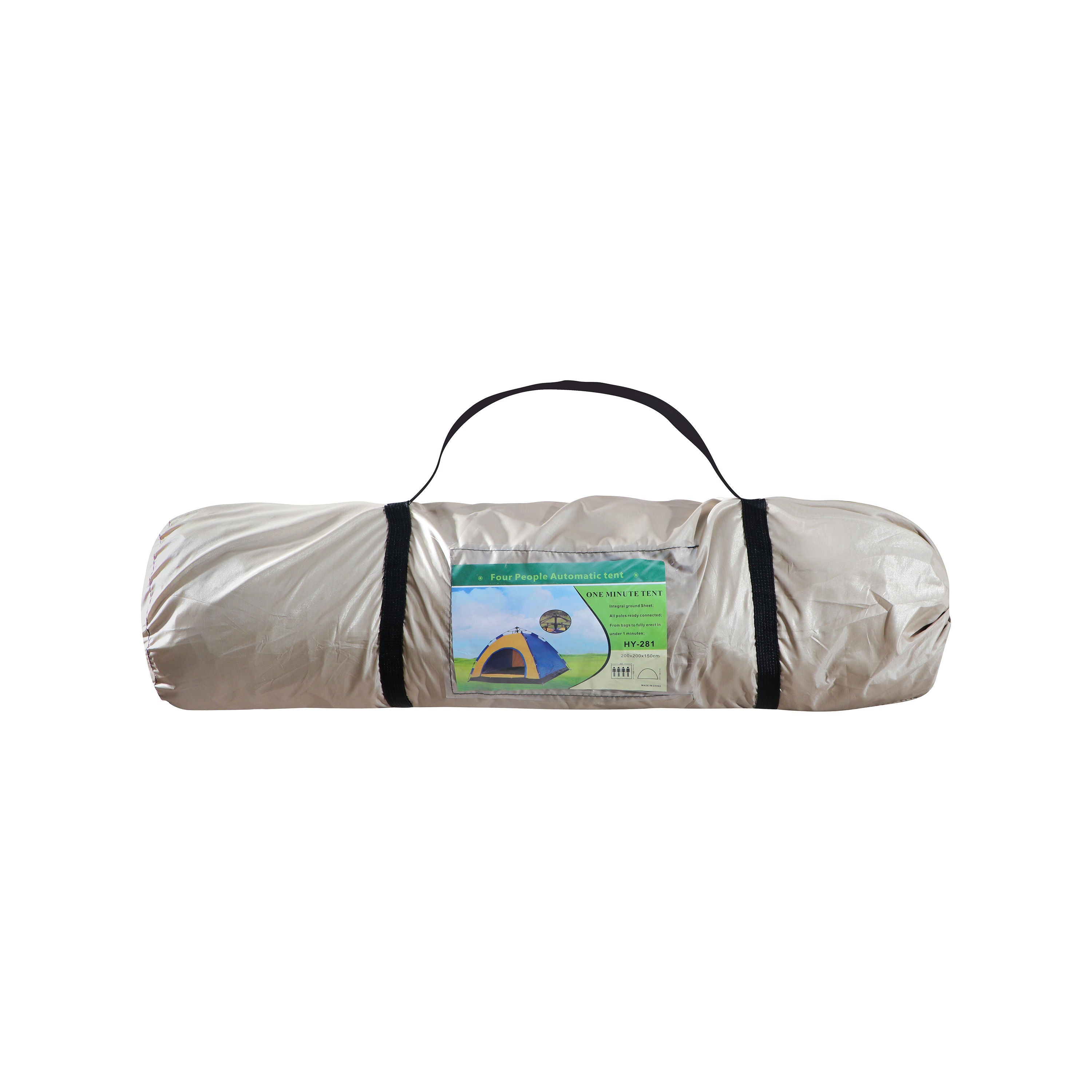 Automatic Pop-Up Hydraulic Camping Tent-Waterproof Outdoor Shelter, Beige
