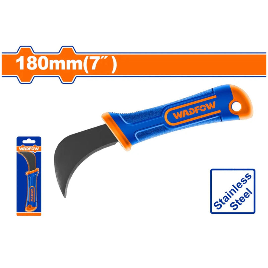 WADFOW Hook Knife, 180mm, Stainless Steel