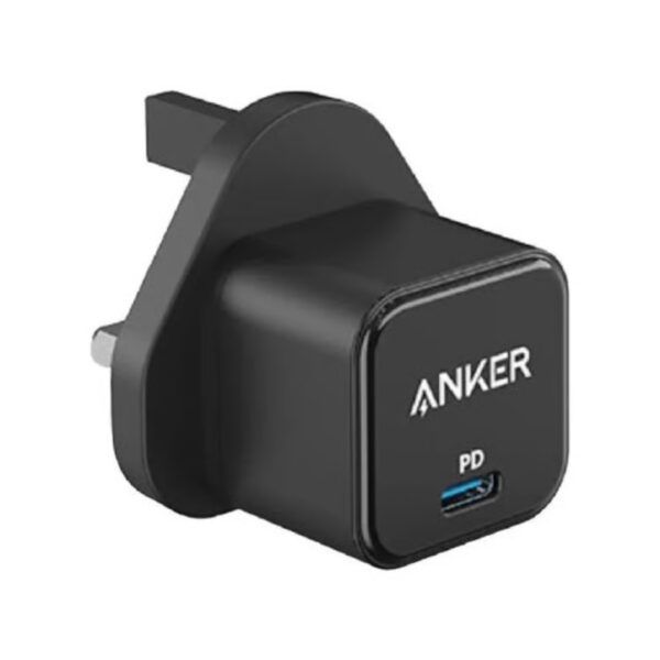 شاحن Anker PowerPort III بقدرة 20 واط ومزود بمنفذ USB-C، مكعب شحن سريع بتقنية PD، تصميم مدمج