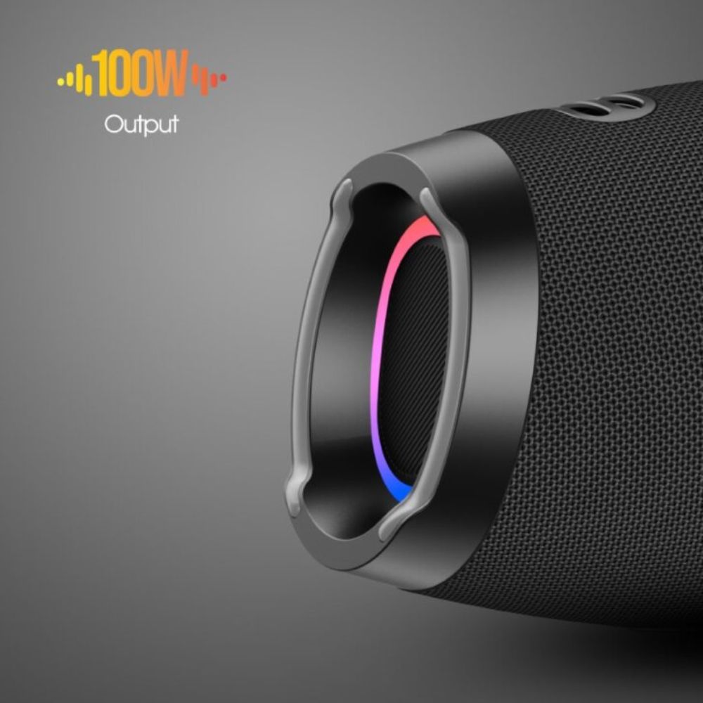 Blupebble ThunderSpark Portable Wireless Speaker, Black