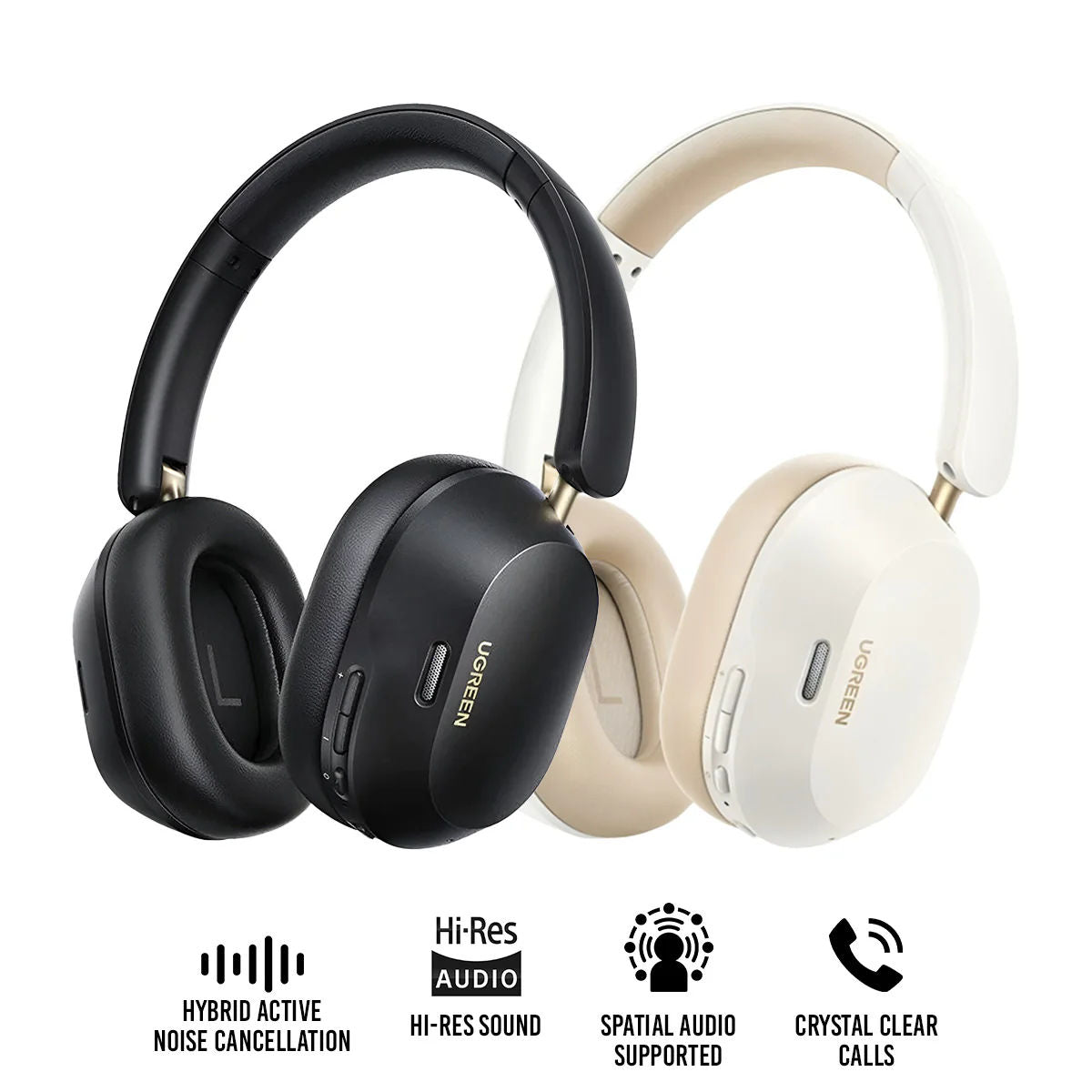 UGREEN HiTune Max5C Hybrid Active Noise Cancelling Wireless Headphones