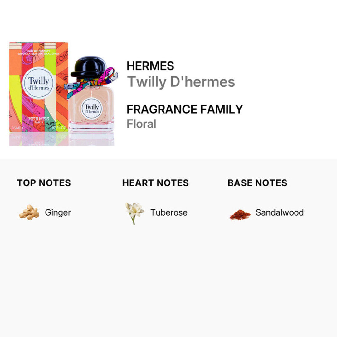 Hermes Twilly D'Hermes Eau de Parfum for Women, 85ml