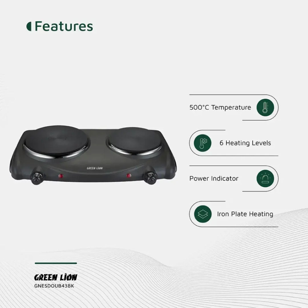 Green Lion Electric Stove, Black