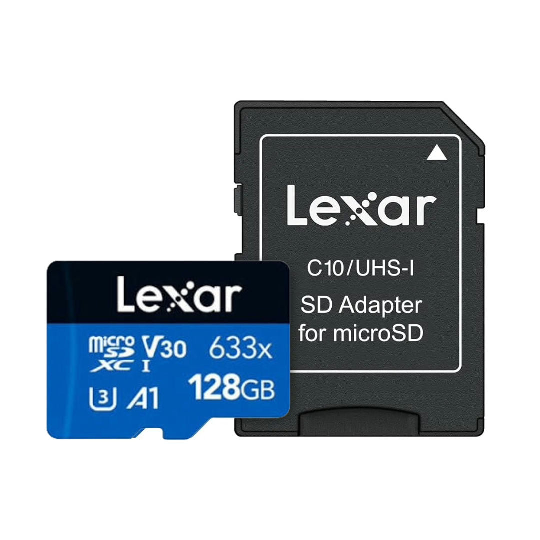 LEXAR® High-Performance 633x microSDXC™ UHS-I with SD adapter