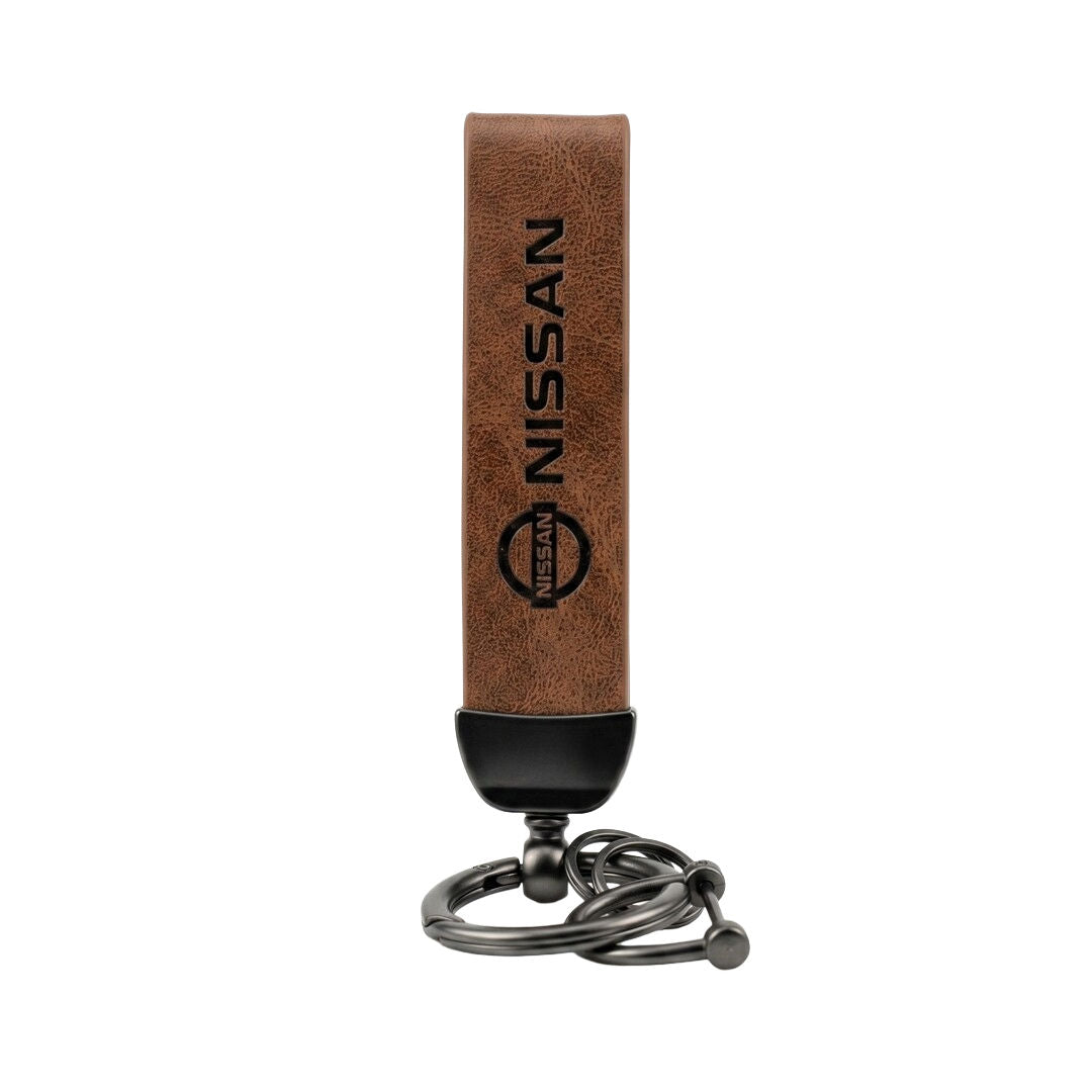 Premium Car Logo Leather Keychains