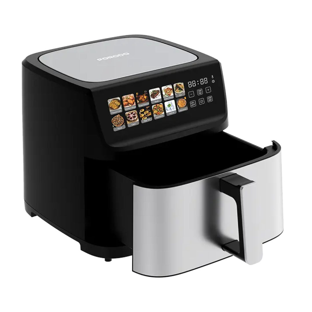 Porodo Lifestyle Large Capacity Air Fryer, 11L Capacity, Black