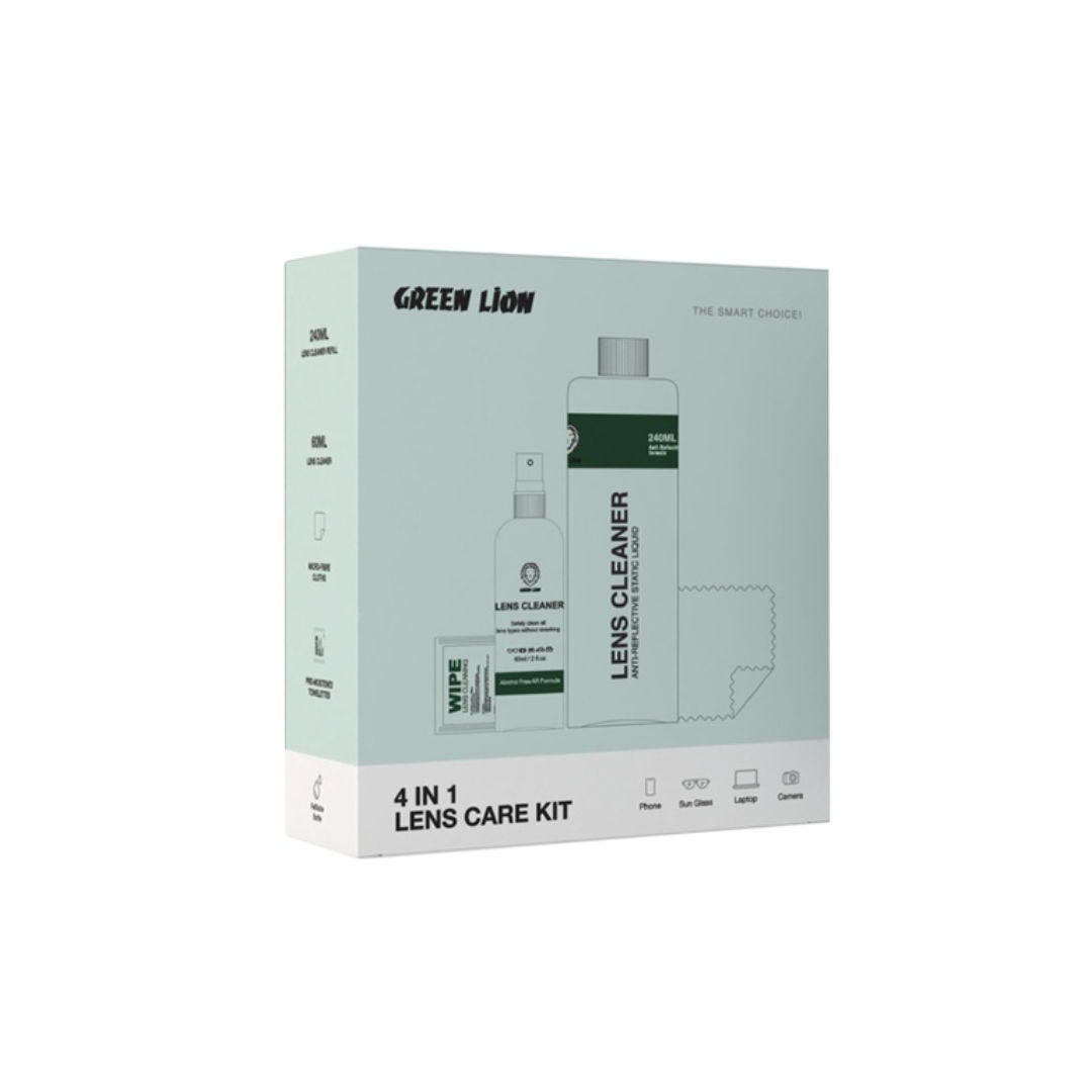 Green Lion 4 in 1 Lens Care Kit, Clear