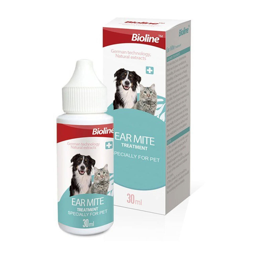 Bioline Ear Mite Treatment, Volume 30ml