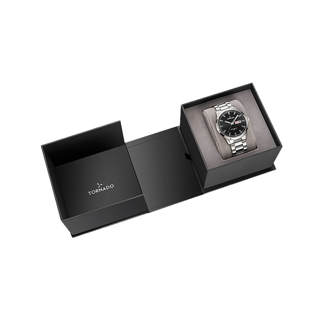 TORNADO Men's Analog Stainless Steel Wrist Watch, T23001 Seires